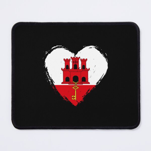 Item preview, Distressed Gibraltar Flag Heart GI designed and sold by shitpostee.
