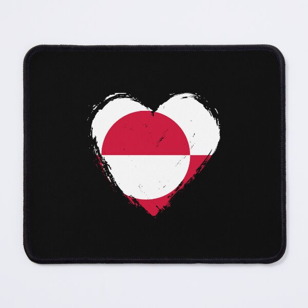 Item preview, Distressed Greenland Flag Heart GL designed and sold by shitpostee.