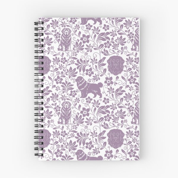 Item preview, Newfoundland Floral Pattern | Elegant Botanical Dog Design Lavender designed and sold by WildLakePatterns.