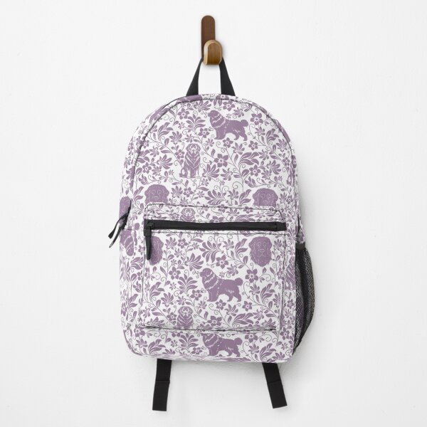 Item preview, Newfoundland Floral Pattern | Elegant Botanical Dog Design Lavender designed and sold by WildLakePatterns.