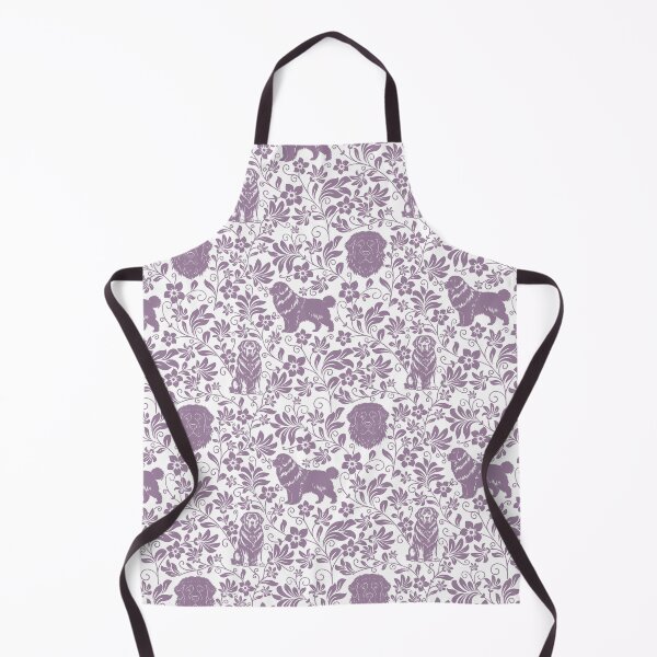 Item preview, Newfoundland Floral Pattern | Elegant Botanical Dog Design Lavender designed and sold by WildLakePatterns.