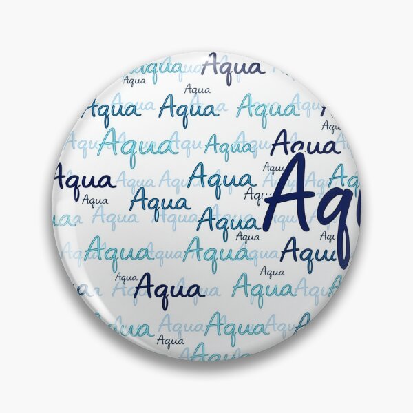 Item preview, Aqua Pattern – Watercolor Typography Design in Blue | Modern Aqua Typeface Pattern designed and sold by Halbeskilo.