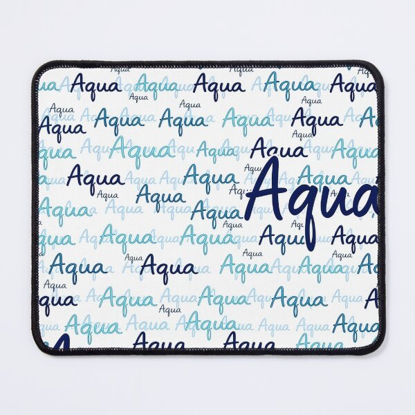 Item preview, Aqua Pattern – Watercolor Typography Design in Blue | Modern Aqua Typeface Pattern designed and sold by Halbeskilo.