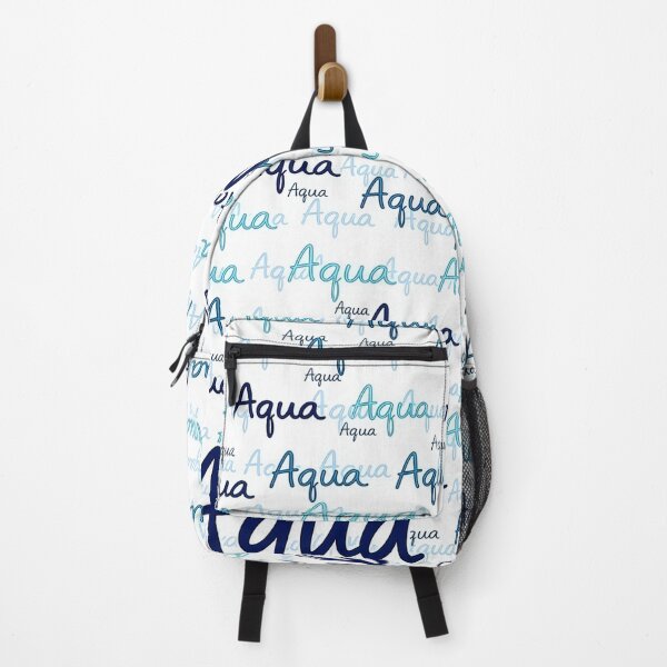 Item preview, Aqua Pattern – Watercolor Typography Design in Blue | Modern Aqua Typeface Pattern designed and sold by Halbeskilo.