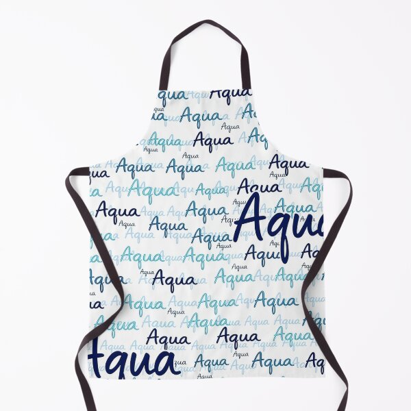 Item preview, Aqua Pattern – Watercolor Typography Design in Blue | Modern Aqua Typeface Pattern designed and sold by Halbeskilo.