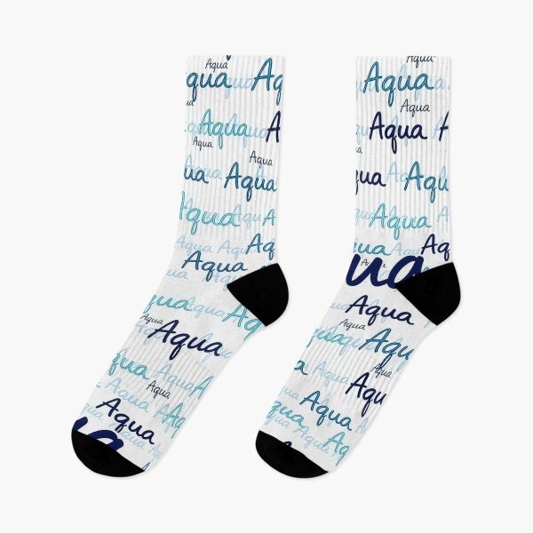 Item preview, Aqua Pattern – Watercolor Typography Design in Blue | Modern Aqua Typeface Pattern designed and sold by Halbeskilo.