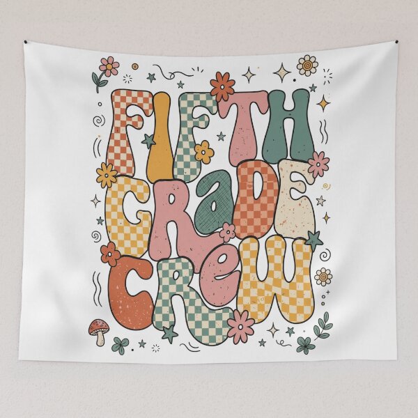 Item preview, Retro Fifth Grade Crew Groovy Back To School Teacher Shirt designed and sold by Yellowriversss.