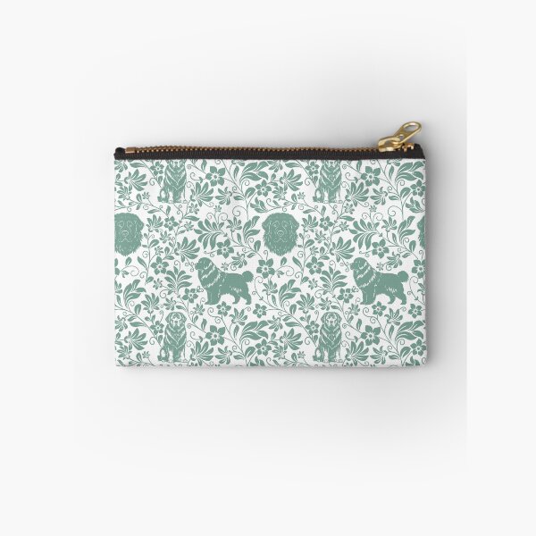 Item preview, Newfoundland Floral Pattern | Elegant Botanical Dog Design Green designed and sold by WildLakePatterns.