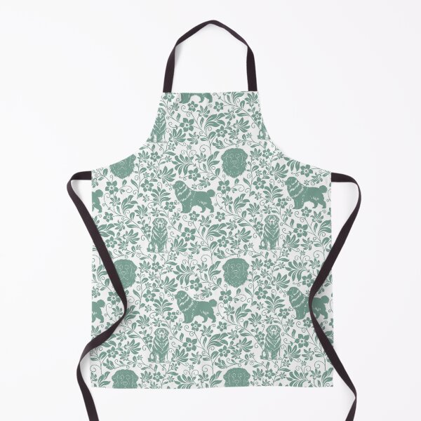 Item preview, Newfoundland Floral Pattern | Elegant Botanical Dog Design Green designed and sold by WildLakePatterns.