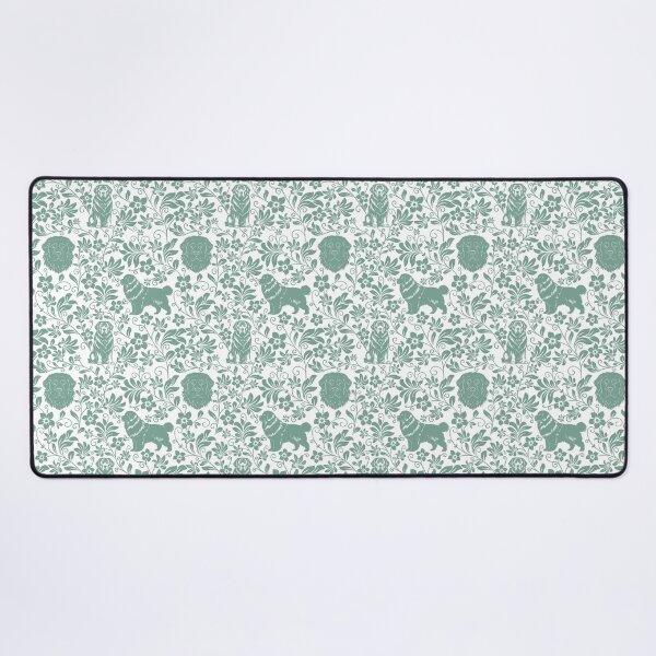 Item preview, Newfoundland Floral Pattern | Elegant Botanical Dog Design Green designed and sold by WildLakePatterns.