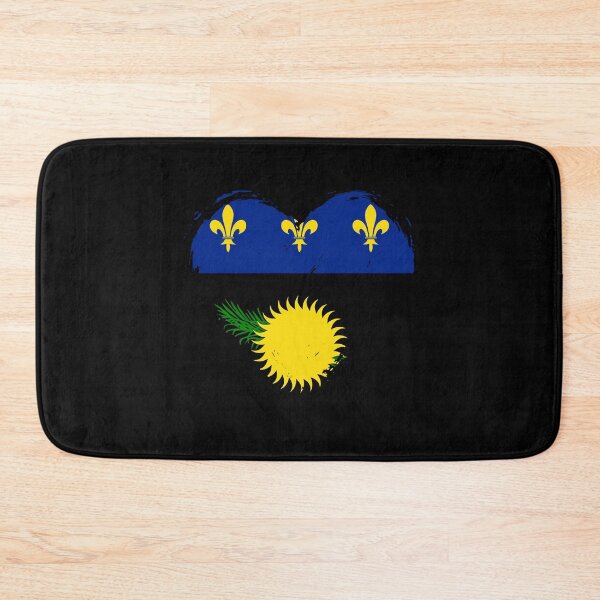 Item preview, Distressed Guadeloupe Flag Heart GP designed and sold by shitpostee.