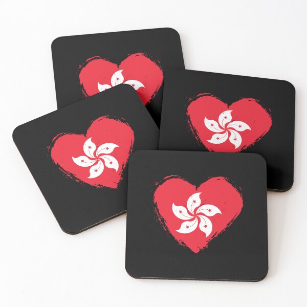 Item preview, Distressed Hong Kong Flag Heart HK designed and sold by shitpostee.