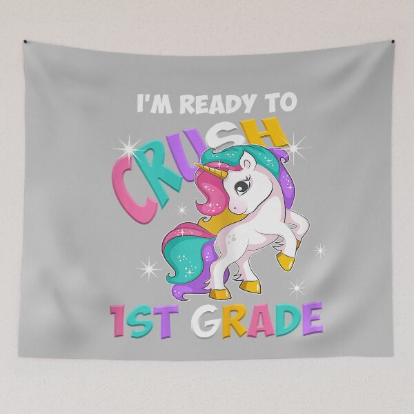 Item preview, Back To School I'm Ready To Crush 1st Grade Unicorn designed and sold by mjohnson9.