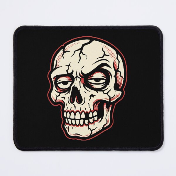 Item preview, Cracked Skull Dark Humor Illustration designed and sold by Oommen Studio .