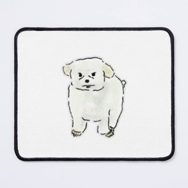 Item preview, Angry White Dog Angry Face Cute Illustration designed and sold by raun.draw.