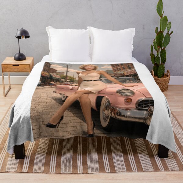 Item preview, Marilyn Monroe Pink Car designed and sold by ItalianPopArtStore.