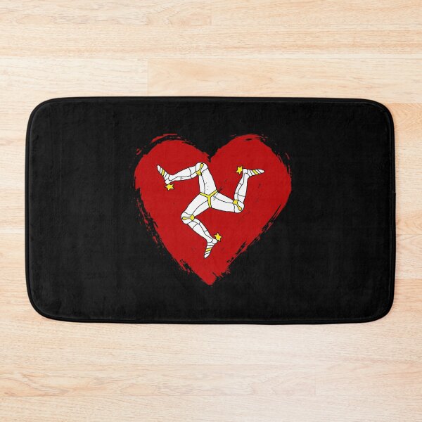 Item preview, Distressed Isle Of Man Flag Heart IM designed and sold by shitpostee.