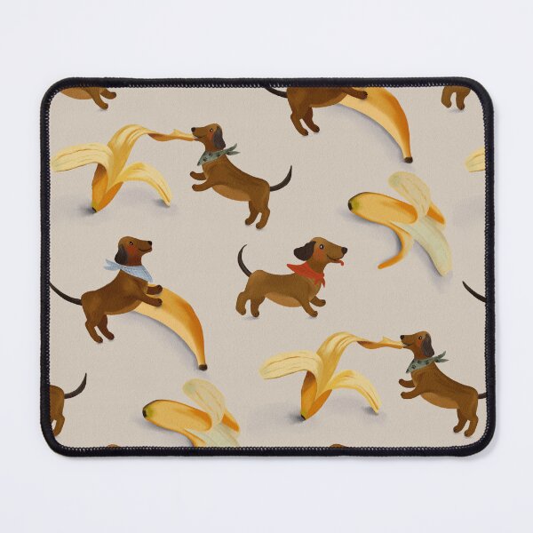 Item preview, Going Bananas Dachshund Puppies — Kids Room Print designed and sold by Catherine Wallace Art.