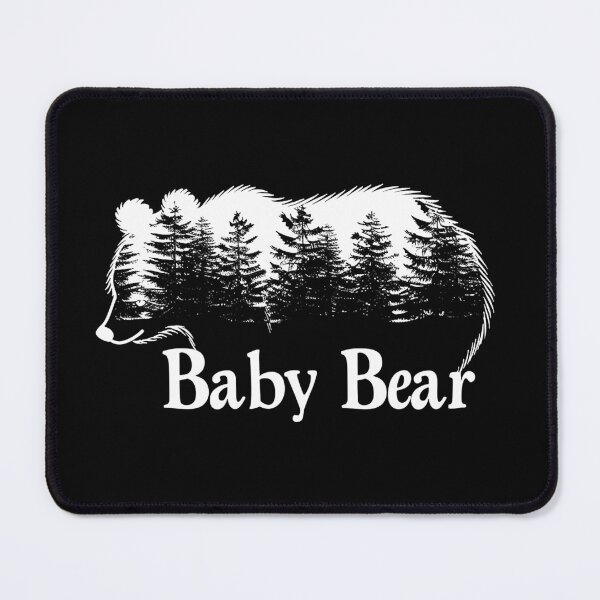 Item preview, Baby Bear Forest Silhouette Rustic Woodland Nature Design designed and sold by inkoutninja.