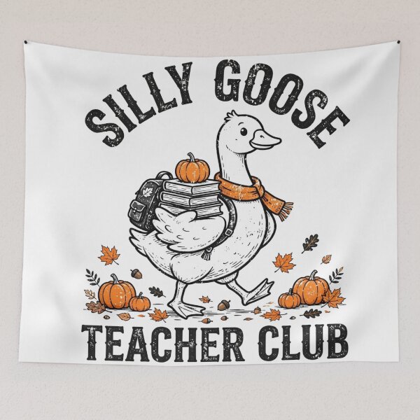 Item preview, Silly Goose Teacher Club Fall Edition Funny Pumpkin Autumn Teacher designed and sold by Yellowriversss.