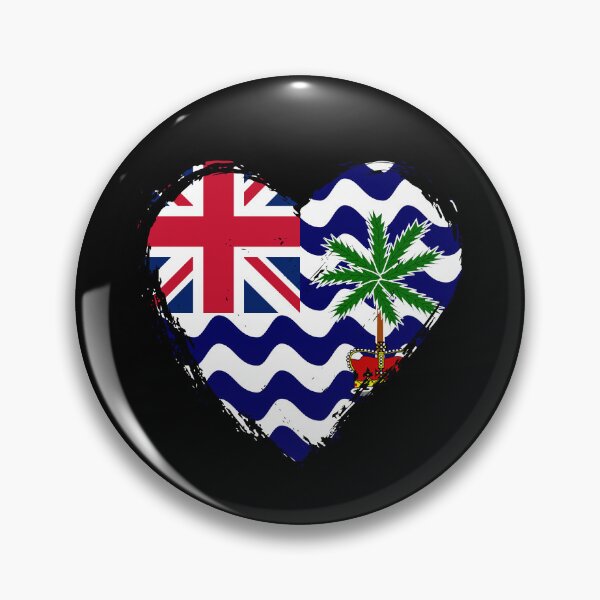 Item preview, Distressed British Indian Ocean Territory Flag Heart IO designed and sold by shitpostee.