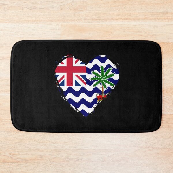 Item preview, Distressed British Indian Ocean Territory Flag Heart IO designed and sold by shitpostee.