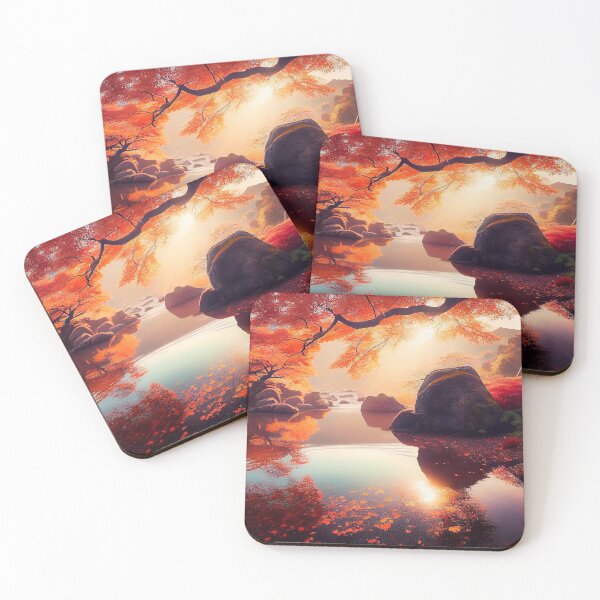 Item preview, Early Sunlight in Autumn Garden designed and sold by Sobucca.