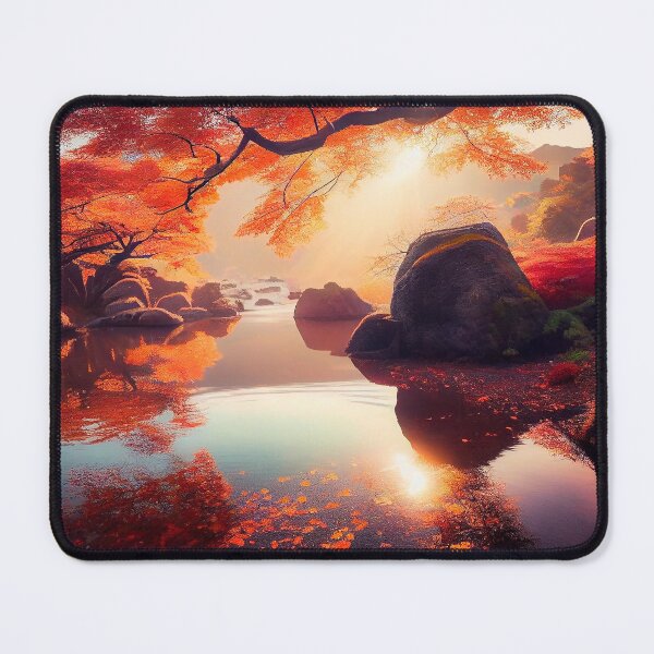 Item preview, Early Sunlight in Autumn Garden designed and sold by Sobucca.