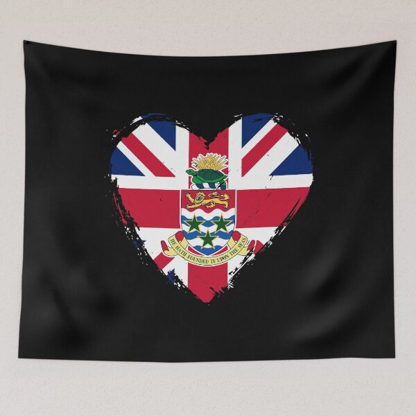 Item preview, Distressed Cayman Islands Flag Heart KY designed and sold by shitpostee.