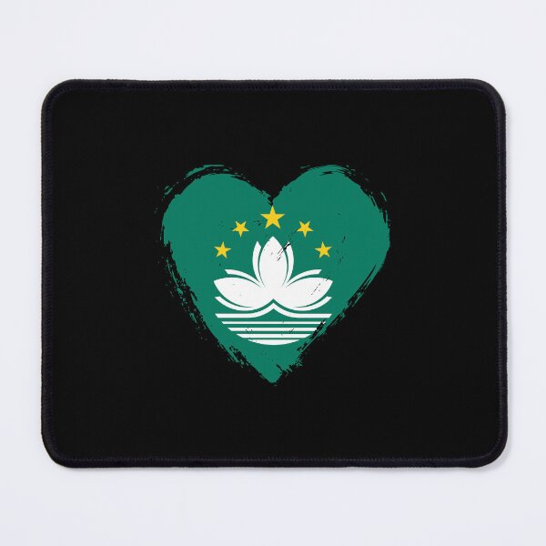 Item preview, Distressed Macau Flag Heart MO designed and sold by shitpostee.