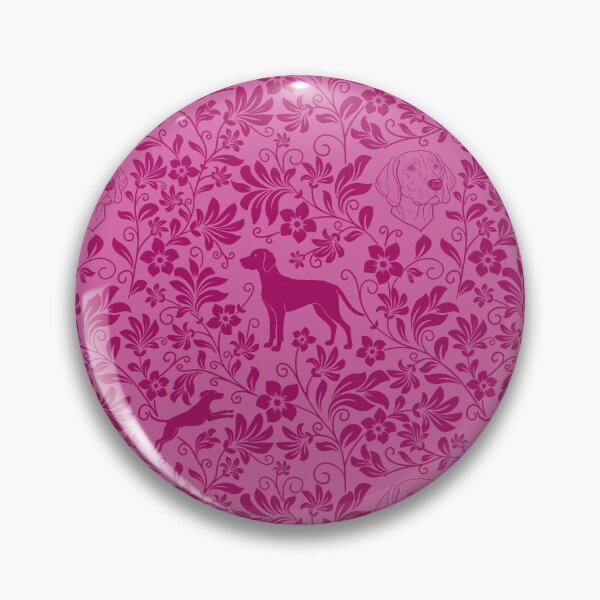 Item preview, Hungarian Vizsla Floral Pattern | Elegant Botanical Dog Design Pink designed and sold by WildLakePatterns.