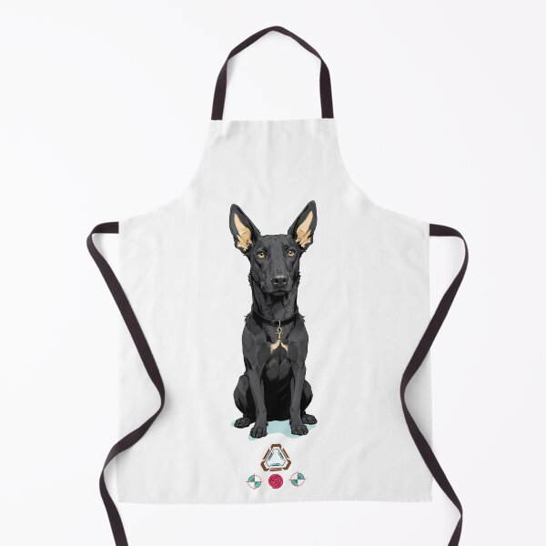 Item preview, Noble Black Dog with Ankh Symbol Collar - Egyptian Hound Art designed and sold by Whimsy Trail Co.