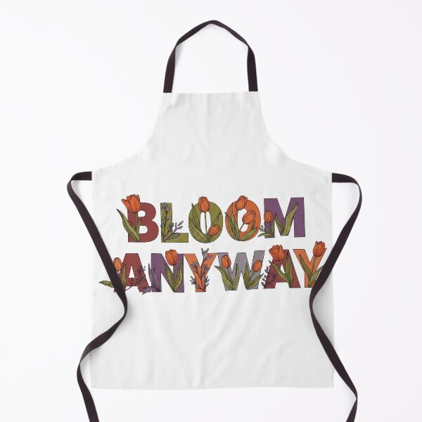Item preview, Bloom Anyway – Vintage Tulip Floral Lettering Design designed and sold by Dzblack.