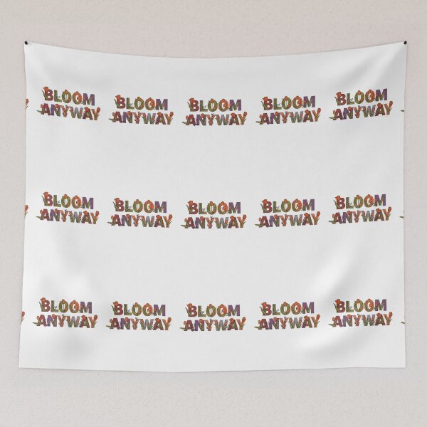 Item preview, Bloom Anyway – Vintage Tulip Floral Lettering Design designed and sold by Dzblack.