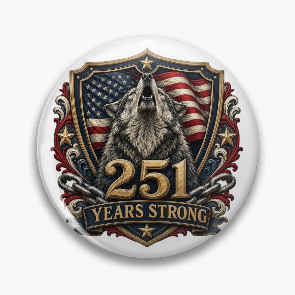 Item preview, 251st Anniversary of the USA - Patriotic Wolf – 251 Years of Strength designed and sold by Collins Design.