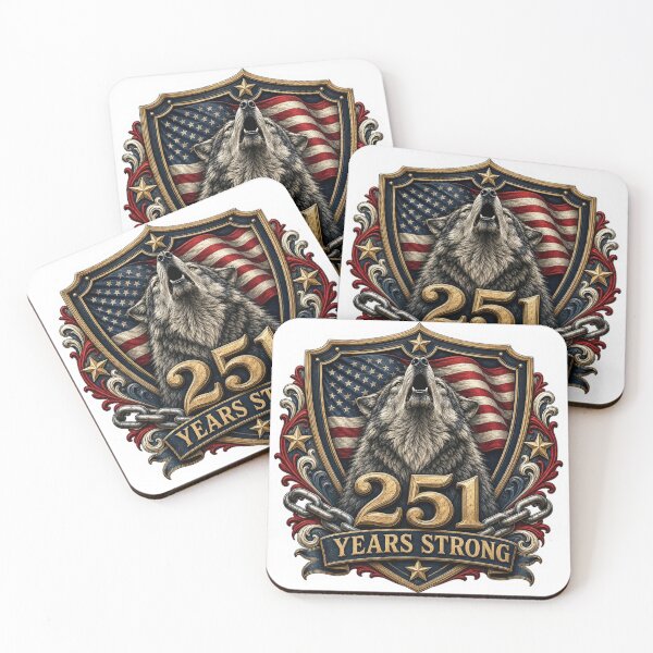 Item preview, 251st Anniversary of the USA - Patriotic Wolf – 251 Years of Strength designed and sold by Collins Design.