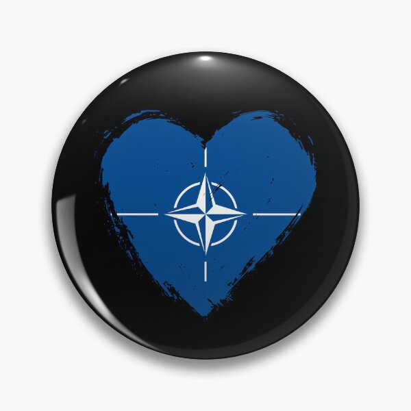 Item preview, Distressed NATO Flag Heart NATO designed and sold by shitpostee.