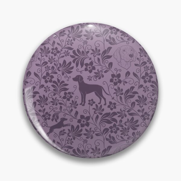 Item preview, Hungarian Vizsla Floral Pattern | Elegant Botanical Dog Design Purple designed and sold by WildLakePatterns.