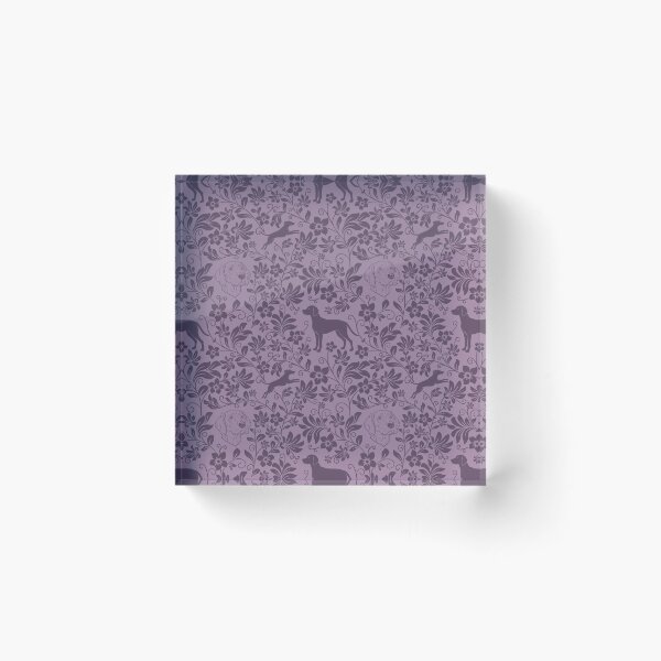Item preview, Hungarian Vizsla Floral Pattern | Elegant Botanical Dog Design Purple designed and sold by WildLakePatterns.