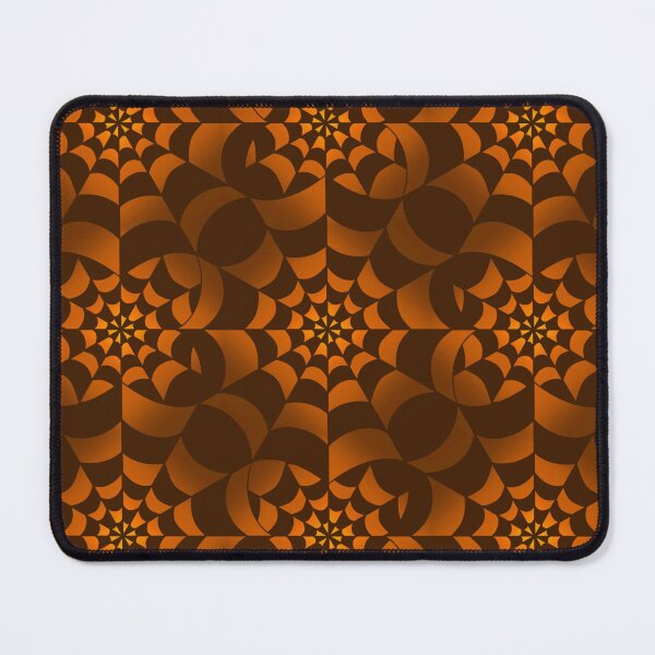 Item preview, Enchanted Web - Orange Spider Web Halloween Pattern designed and sold by BlackthornDsign.
