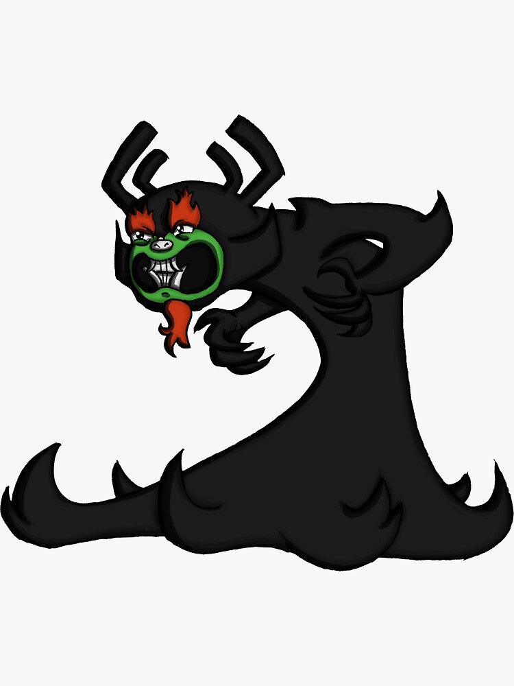 I Aku The Shapeshifting Master Of Darkness "Aku The Shape Shifting Master of Darkness" Sticker for Sale by