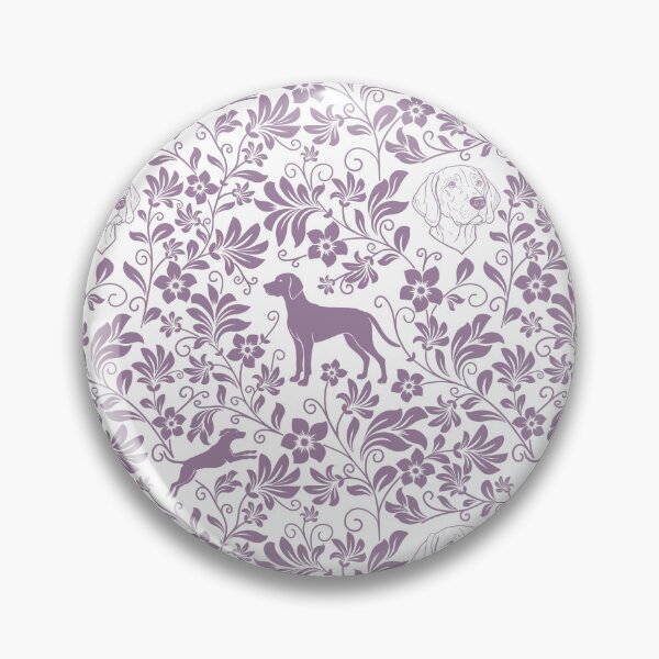 Item preview, Hungarian Vizsla Floral Pattern | Elegant Botanical Dog Design Lavender designed and sold by WildLakePatterns.