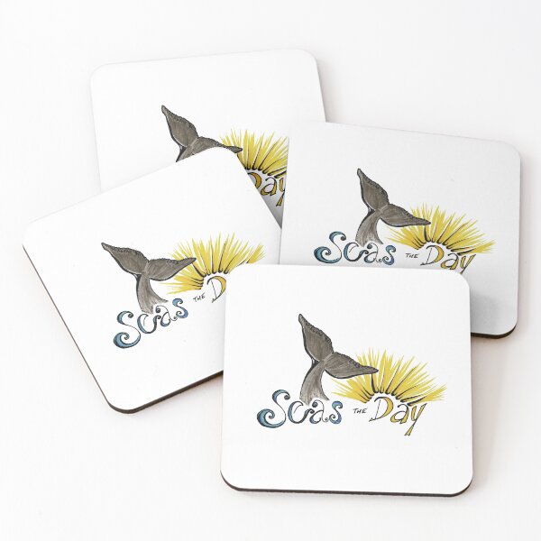 Item preview, Seas the Day (whale tail and sun rays) designed and sold by ArtByAbend.