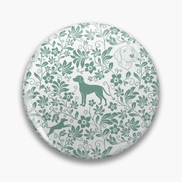 Item preview, Hungarian Vizsla Floral Pattern | Elegant Botanical Dog Design Green designed and sold by WildLakePatterns.