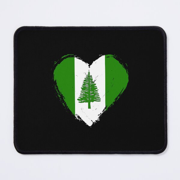 Item preview, Distressed Norfolk Island Flag Heart NF designed and sold by shitpostee.