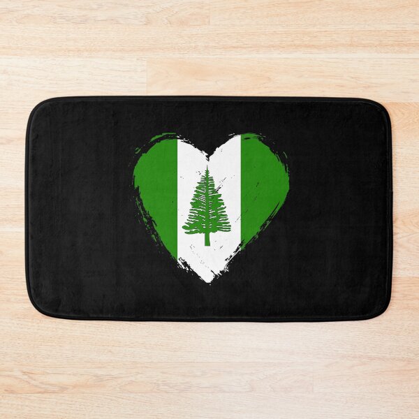 Item preview, Distressed Norfolk Island Flag Heart NF designed and sold by shitpostee.