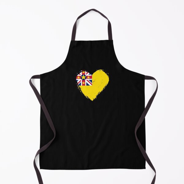 Item preview, Distressed Niue Flag Heart NU designed and sold by shitpostee.