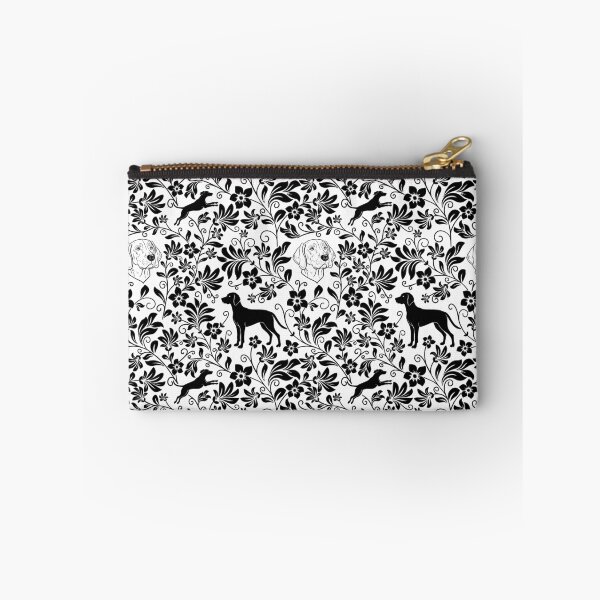 Item preview, Hungarian Vizsla Floral Pattern | Elegant Botanical Dog Design Black designed and sold by WildLakePatterns.