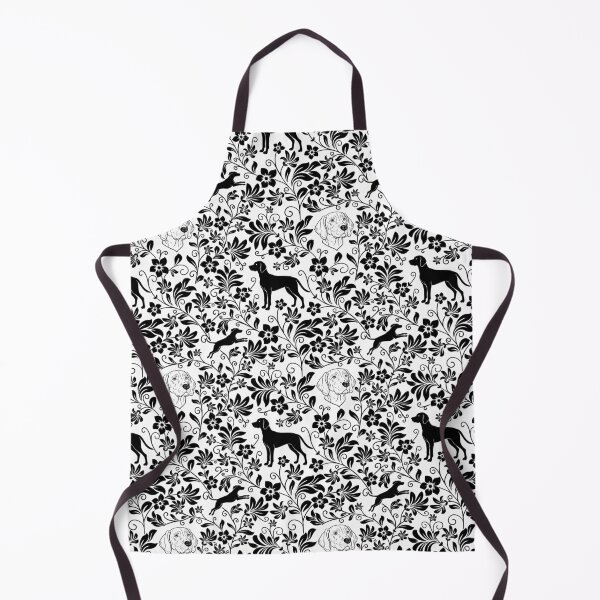 Item preview, Hungarian Vizsla Floral Pattern | Elegant Botanical Dog Design Black designed and sold by WildLakePatterns.