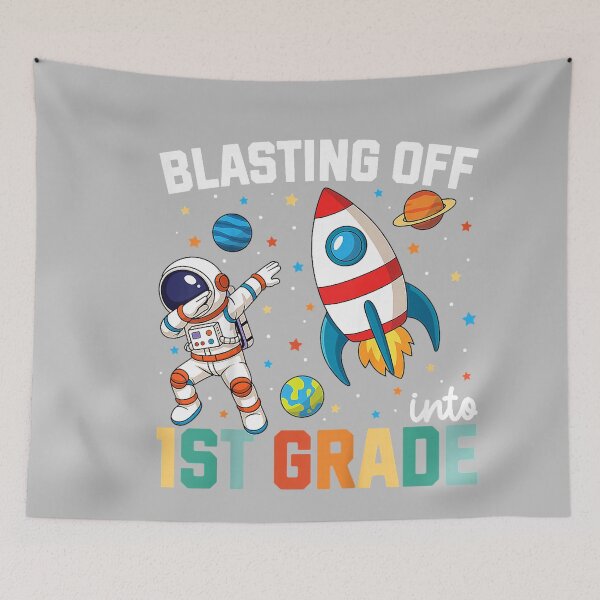 Item preview, Blasting Off Into 1st Grade Boys First Day First Grade Kids designed and sold by mjohnson9.